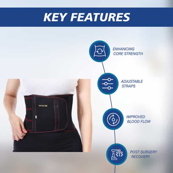Stergic Iris Abdominal Support Belt Post-Surgical Recovery, Post Pregnancy & Pain Relief Medium Size