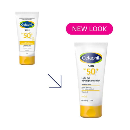 Cetaphil Sun Spf 50 Light Gel | Sensitive Skin | 50 Ml