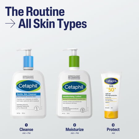 Cetaphil Sun Spf 50 Light Gel | Sensitive Skin | 50 Ml