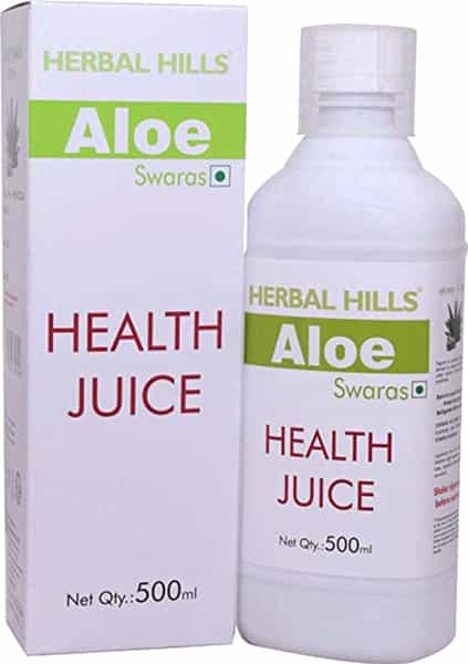Herbal Hills Aloevera Juice 500 Ml (Pack Of 4) Pure Aloe Vera Drinking Juice - No Added Sugar