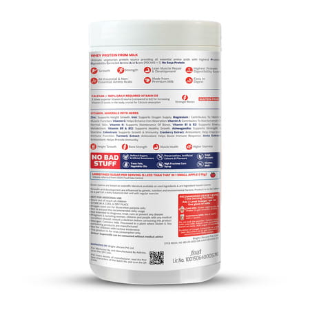 Gritzo Supermilk Height+ Protein Drink For Girls (13+ Yrs) | 400g | Cafe Mocha