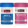 Swisse Mens Multivitamin Supplement,30 Tablets And Women Multivitamin ,30 Tablets (2 X 30 Tablets)