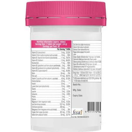 Swisse Mens Multivitamin Supplement,30 Tablets And Women Multivitamin ,30 Tablets (2 X 30 Tablets)