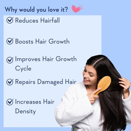 Wishcare Hair Growth Serum Concentrate - Redensyl|Anagain|Caffeine|Biotin|Keratin|Rice Water - 20Ml