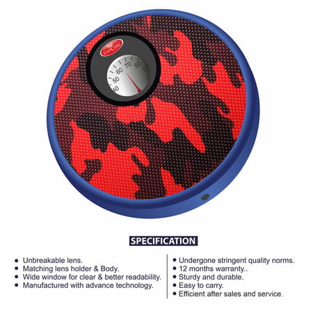 Easycare Round Manual Weighing Scale - Analog Weight Machine For Human Body - For Kids & Adults