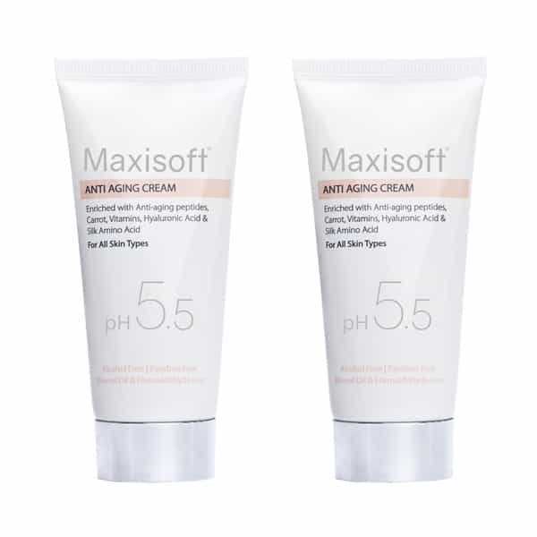 Maxisoft Anti-Aging | Ph 5.5 | Cream | Tube | 50 Gm | Pack Of 2