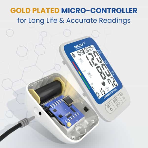 Medtech Bp12bl Fully Automatic Portable Digital Blood Pressure Bp Monitoring Machine With Smart Mdd