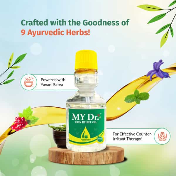 My Dr.pain Oil Relief Oil - Relieves Joint Pains & Body Pains - Aromatic | Non-Sticky 35Ml Pack Of 1