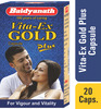 Baidyanath Asli Ayurved Vita Ex Gold Plus | Stamina Booster | 20 Capsules