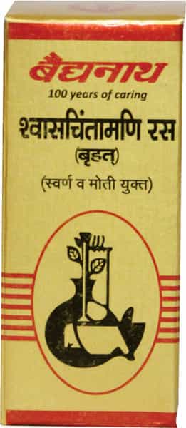 Baidyanath Asli Ayurved Swas Chintamani Ras 25 Tablets - Respiratory Problems Cough