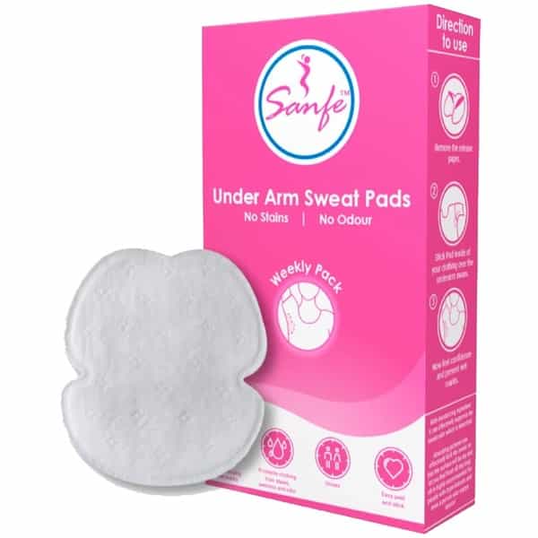 Sanfe Disposable Underarm Sweat Pad For Men & Women - 7 Pads