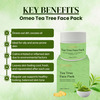 Omeo Tea Tree Face Mask Pack With Niacinamide | Alpha Arbutin & Vitamins A | C & E (100g)