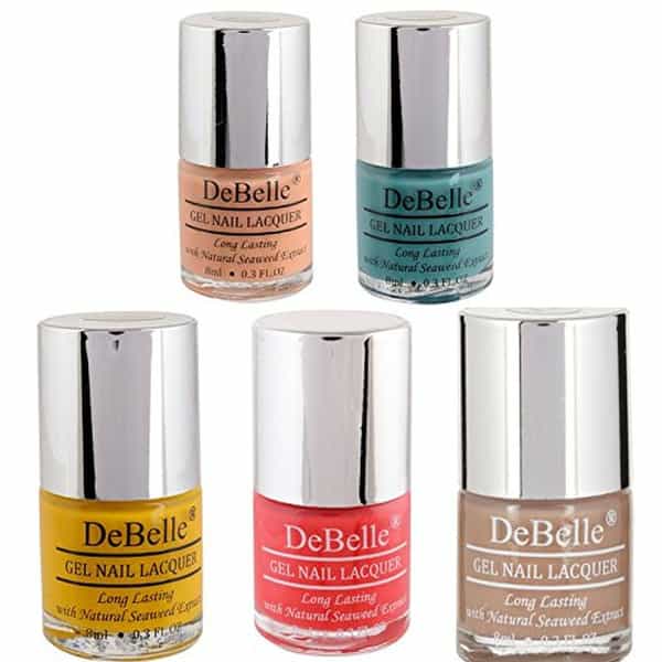 Debelle Gel Nail Polish Combo Set Of 5 Peach 40 Ml(8 Ml Each) Mothers Day Gifts
