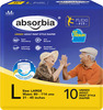 Absorbia Adult Diaper Pant Style Waist Size 80-114 Cm ( 31 - 45 Incs ) Large (Size-L)-10
