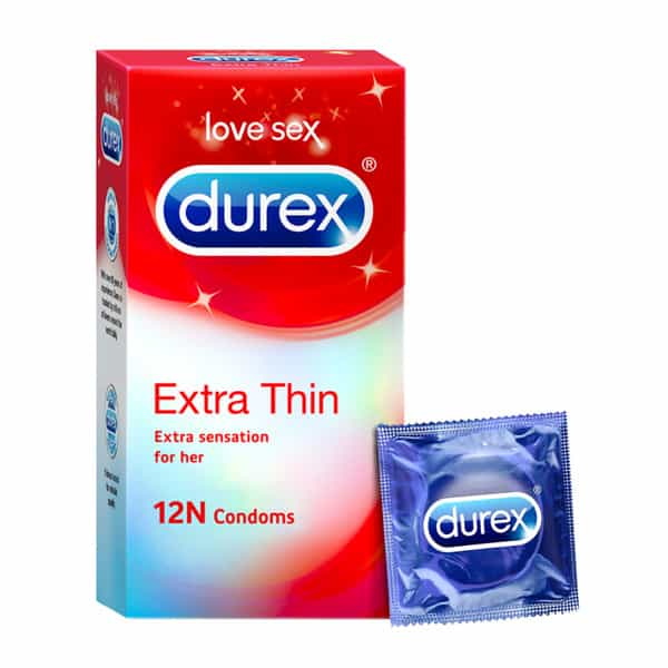 Durex Extra Thin Condom 12 Nos