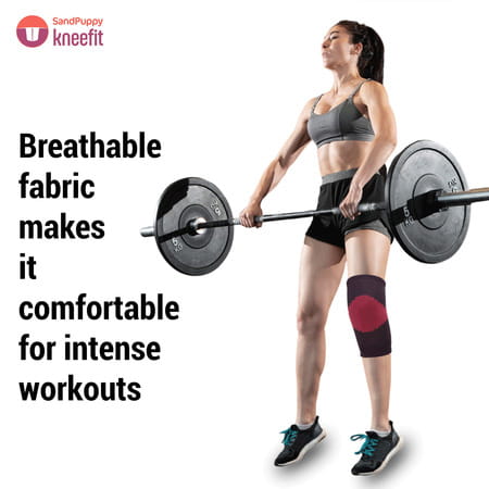 Sandpuppy New Kneefit Small - Knee Compression Support For Men & Women -breathable Fabric