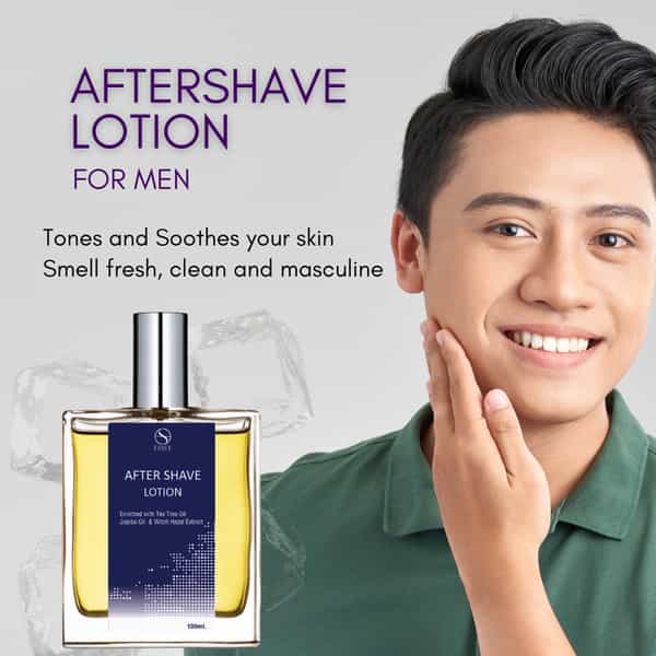 Esbee Musk Aftershave Lotion | Witch Hazel | Tea Tree Oil | Jojoba Oil I Men - 100Ml