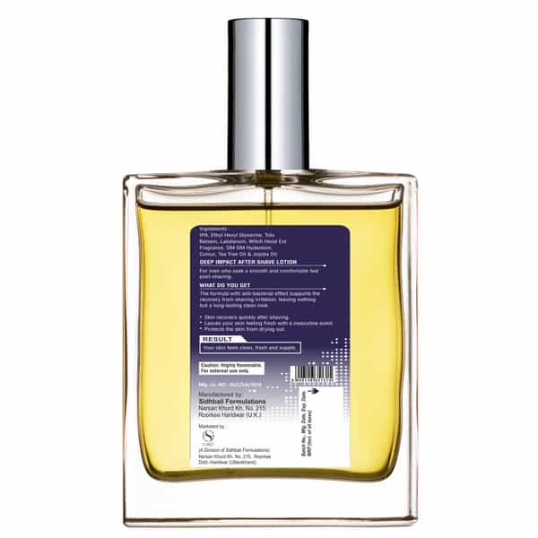 Esbee Musk Aftershave Lotion | Witch Hazel | Tea Tree Oil | Jojoba Oil I Men - 100Ml