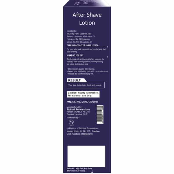 Esbee Musk Aftershave Lotion | Witch Hazel | Tea Tree Oil | Jojoba Oil I Men - 100Ml