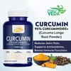 Fitnessveda Curcumin Long Rootn- 1600Mg With 95% Curcuminoids Higher Absorption