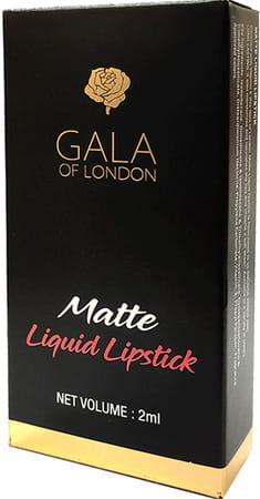 Gala Of London Matte Liquid Lipstick (Waterproof,Transfer Proof,12h Lasting) - 04 Divine Wine (2 Ml)