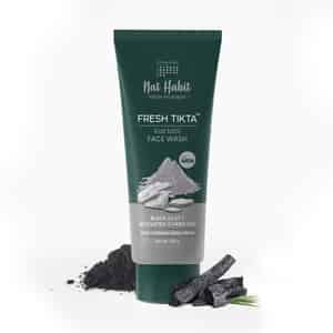 Nat Habit 100% Natural Detox | Skin Brightening For Men Charcoal Face Wash (100g)