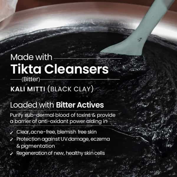Nat Habit 100% Natural Detox | Skin Brightening For Men Charcoal Face Wash (100G)