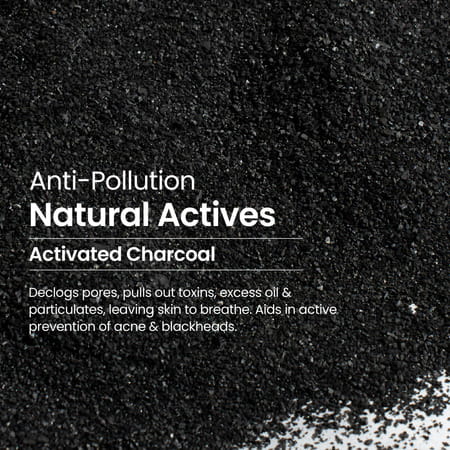 Nat Habit 100% Natural Detox | Skin Brightening For Men Charcoal Face Wash (100G)