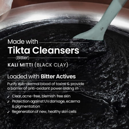 Nat Habit 100% Natural Detox | Skin Brightening For Men Charcoal Face Wash (100g)