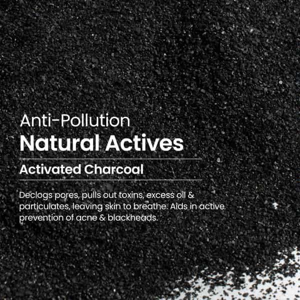 Nat Habit 100% Natural Detox | Skin Brightening For Men Charcoal Face Wash (100G)