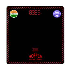 Hoffen Thick Tempered Glass Digital Electronic Lcd Personal Weight Machine - (ho-18-red Led)
