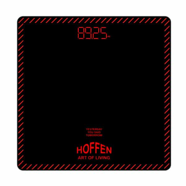 Hoffen Thick Tempered Glass Digital Electronic Lcd Personal Weight Machine - (Ho-18-Red Led)