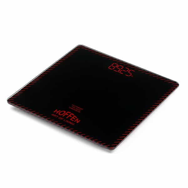 Hoffen Thick Tempered Glass Digital Electronic Lcd Personal Weight Machine - (Ho-18-Red Led)