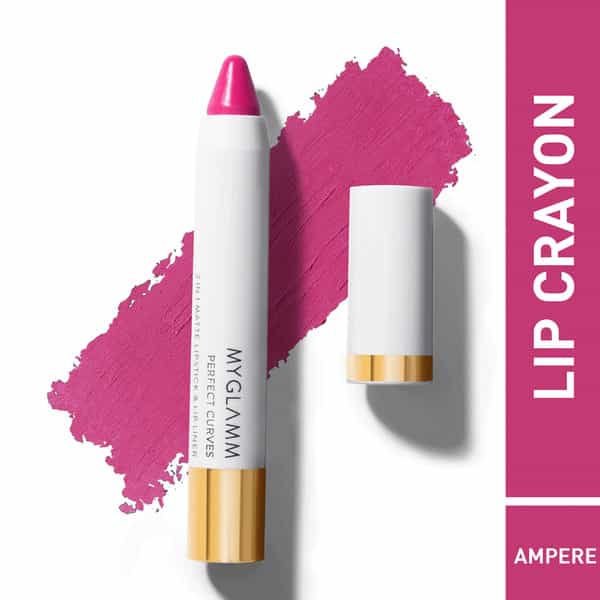 Myglamm Perfect Curves Matte Lip Crayon-Ampere