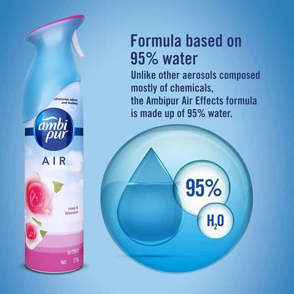 Ambi Pur Air Effect Rose And Blossom Air Freshener - 275G