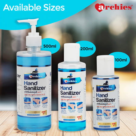 Archies Hand Sanitizer Combo Pack 100ml X 5