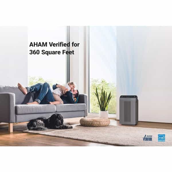 Winix Premium 4 Stage Air Purifier (360Sqft) Upto 1065 Sqft 2 Year Warranty (5300-2) Gray 1 No's