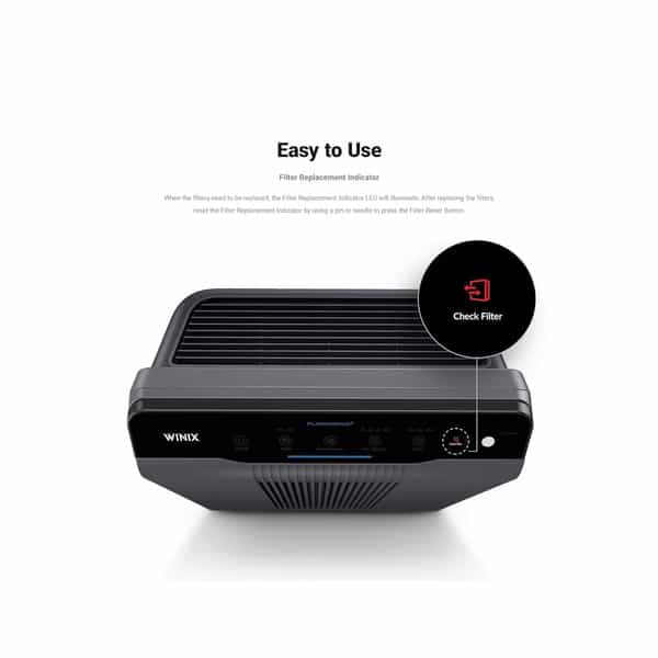 Winix Premium 4 Stage Air Purifier (360Sqft) Upto 1065 Sqft 2 Year Warranty (5300-2) Gray 1 No's