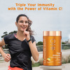 Nutriburst Triple Immunity Gummies With Vitamin C | Amla & Zinc (60 Gummies)(Orange Flavour)