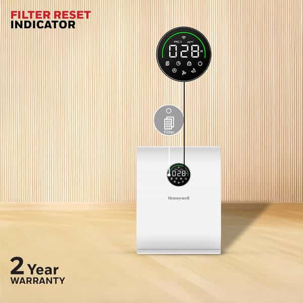 Honeywell New Launch Air Purifier For Home Covers 589 Sqft Wifi App&Voice Control 1 No's