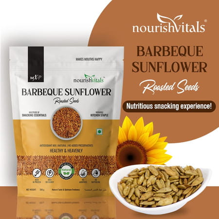 Nourishvitals Barbeque Sunflower Roasted Seed 200g