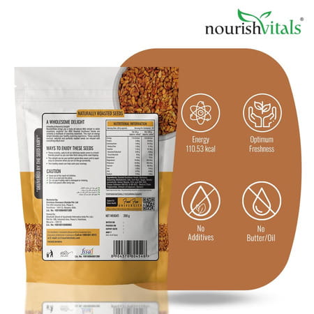 Nourishvitals Barbeque Sunflower Roasted Seed 200G