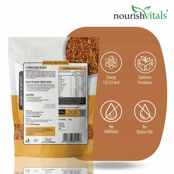 Nourishvitals Barbeque Sunflower Roasted Seed 200G