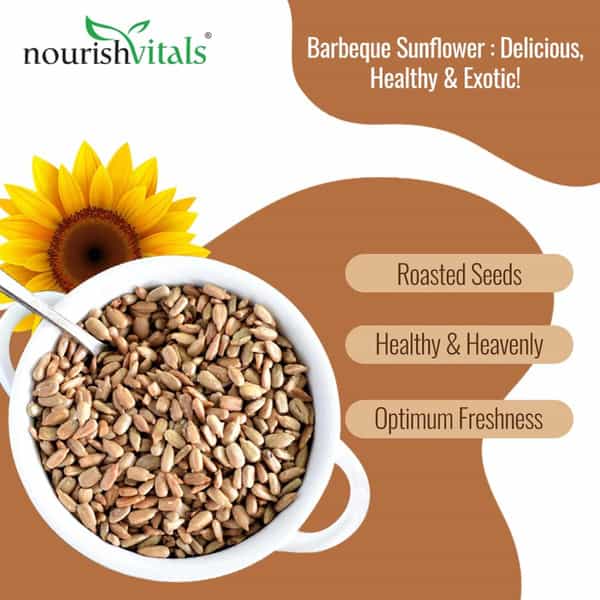 Nourishvitals Barbeque Sunflower Roasted Seed 200G