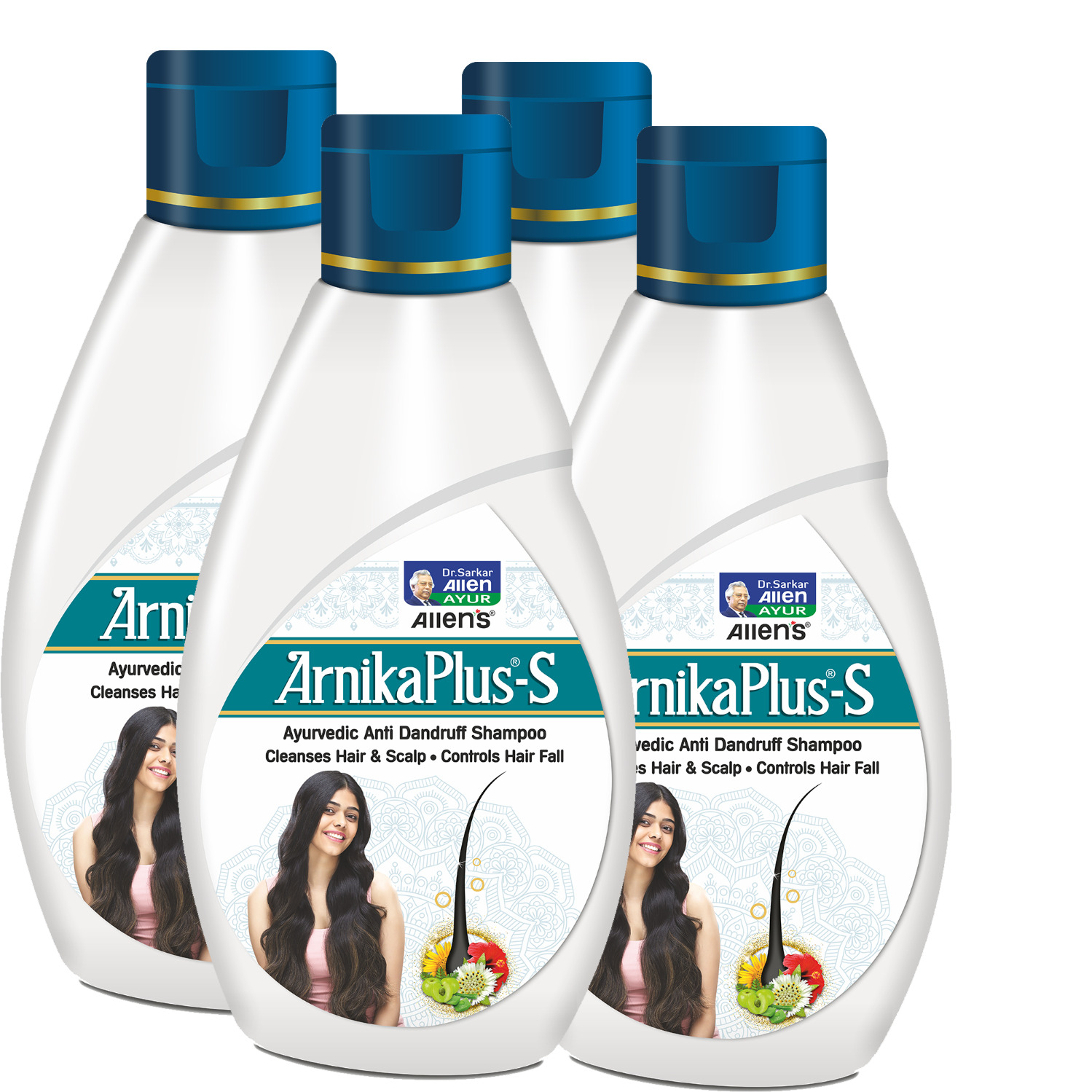 Allen Laboratories Arnika Plus S - Anti Dandruff Shampoo 100 Ml (Pack Of 4)