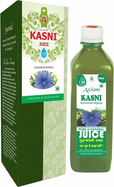 Axiom Kasni Juice|Helpful In Liver Problems|Useful In Jaundice |Herbal Juice For Fatty Liver - 500Ml