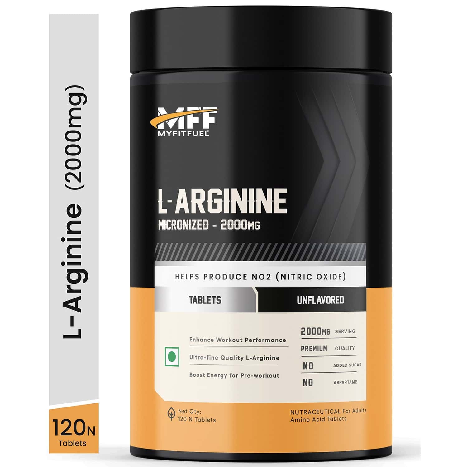 Myfitfuel L-arginine (1000 Mg) 120 Tablets| Amino Acid