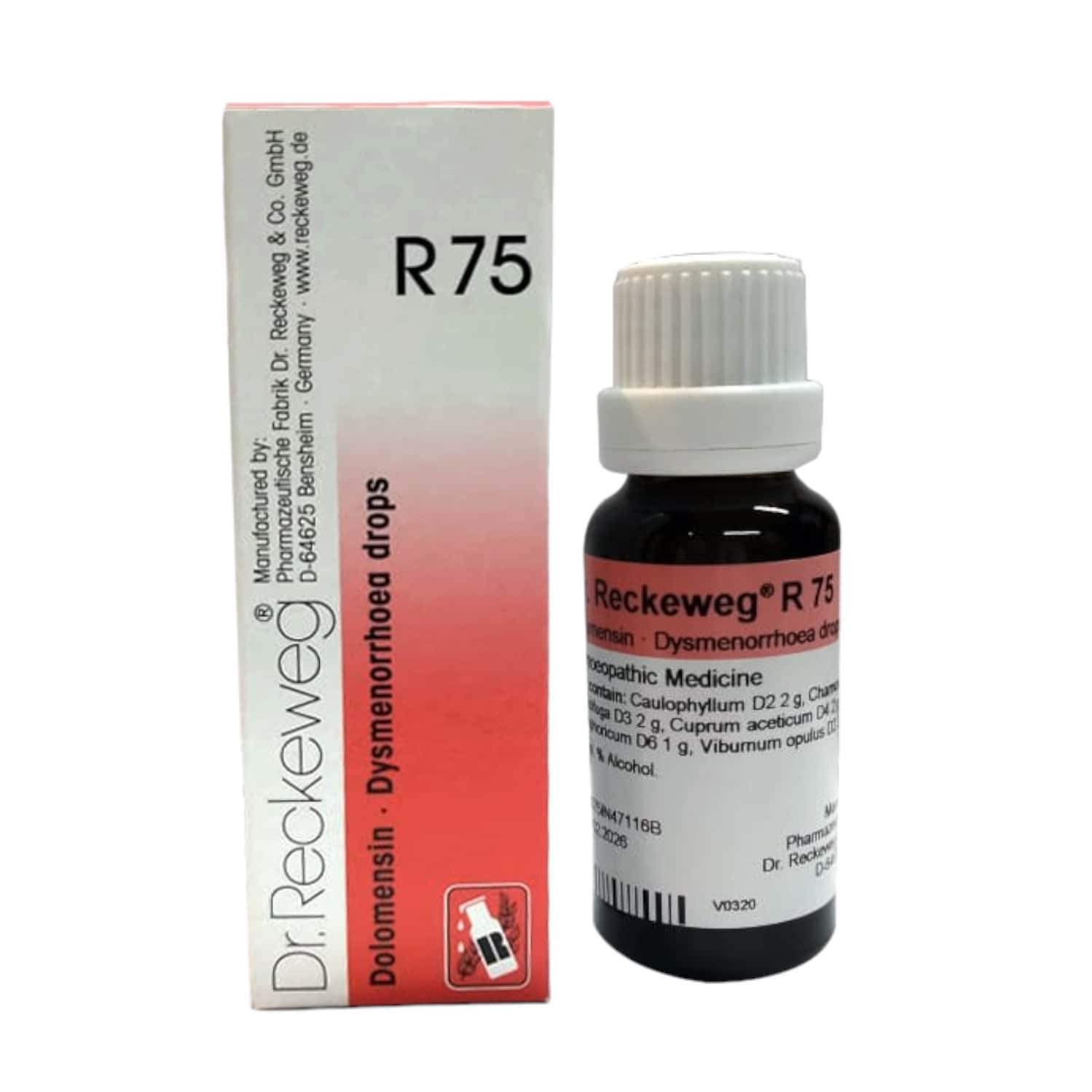 Dr.reckeweg R 75 Labour Pains And Menstrual Cramps Drops 22 Ml