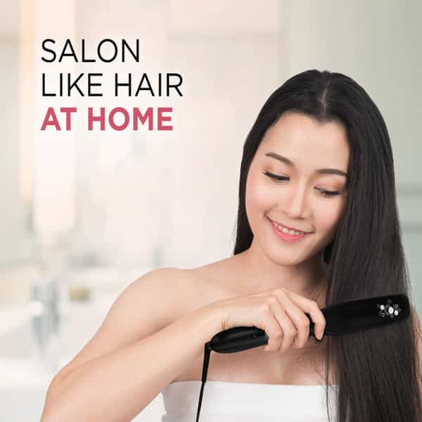 Syska Hs5000k Hair Straightener With 5-In -1 Multi-Styling Kit -(Black & Grey)