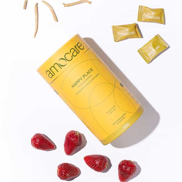 Amocare Vitamin D & Ashwagandha Gummies For Men | Helps Enhance Energy | Strength & Immunity - 60N